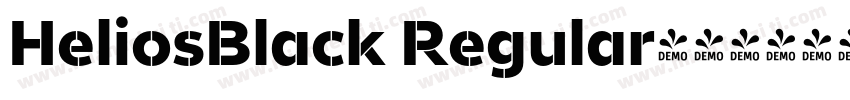 HeliosBlack Regular字体转换
